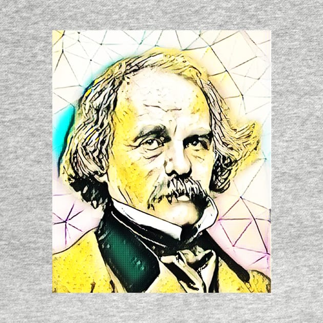 Nathaniel Hawthorne Portrait | Nathaniel Hawthorne Artwork 2 by JustLit